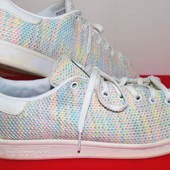 stan smith rainbow mesh